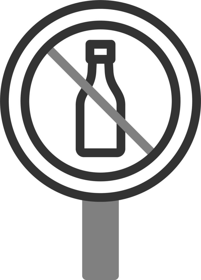 No Alcohol Vector Icon