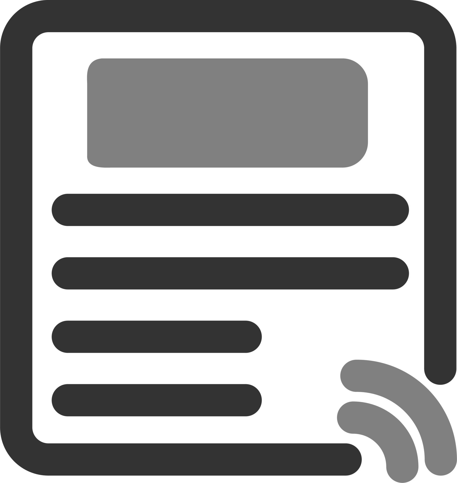 News Feed Vector Icon 20006242 Vector Art at Vecteezy