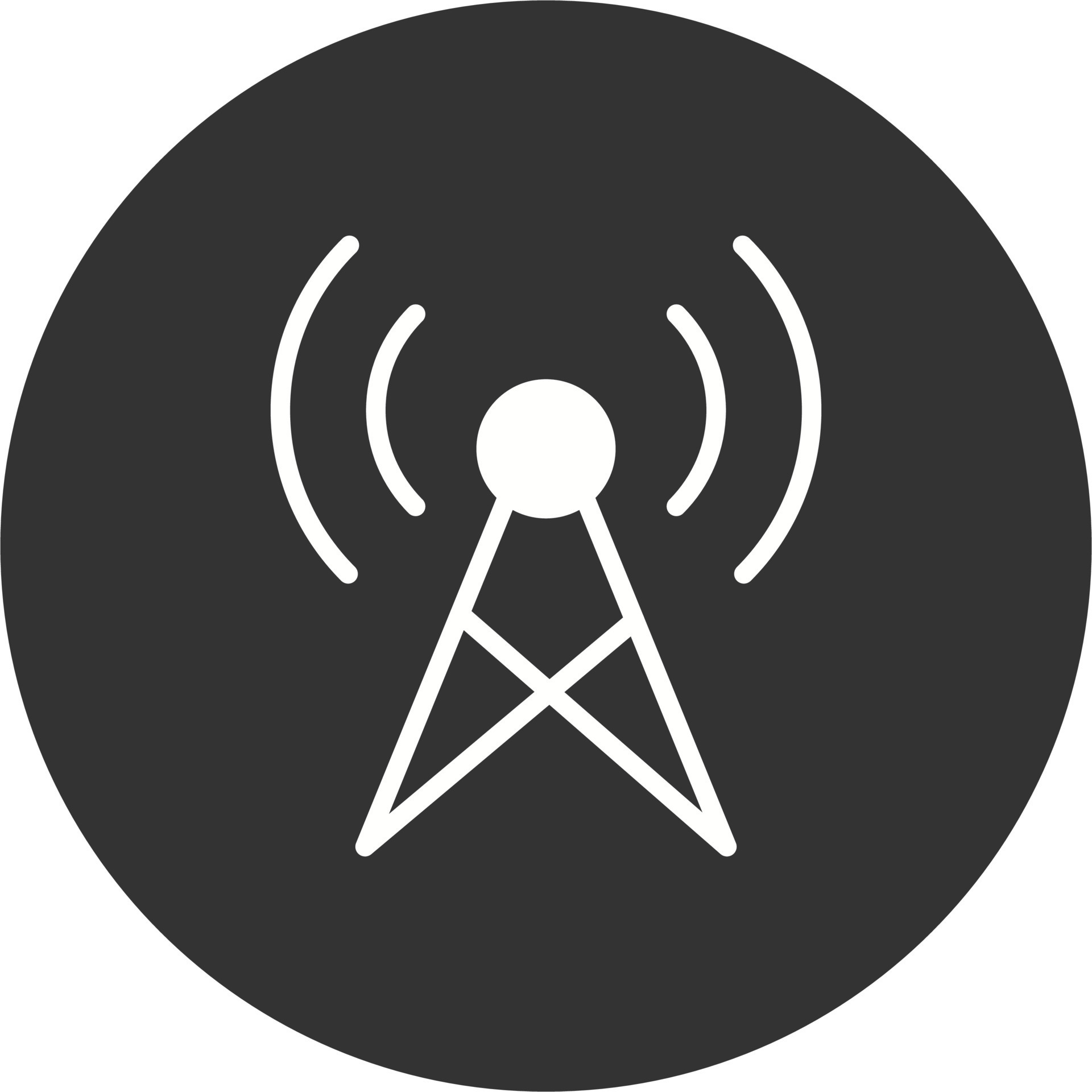 Broadcast Vector Icon 20006368 Vector Art at Vecteezy