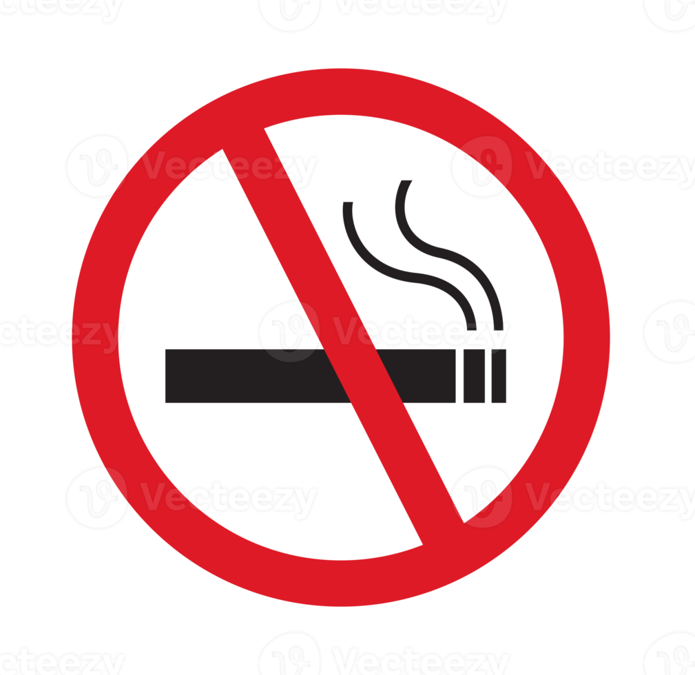 No smoking sign isolated png