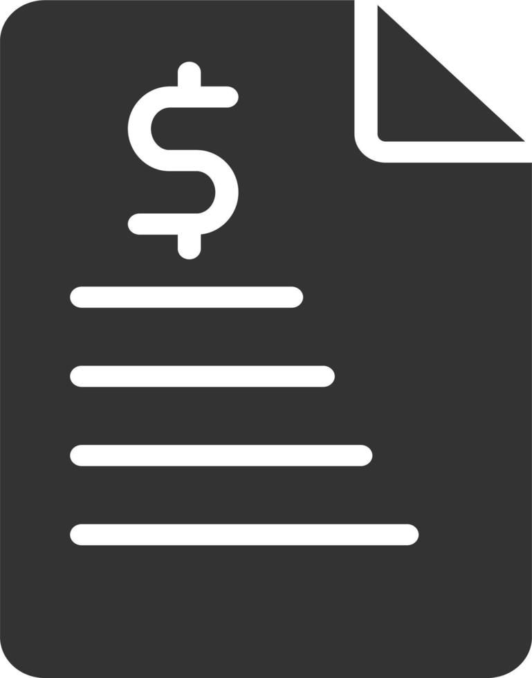 Bill Vector Icon