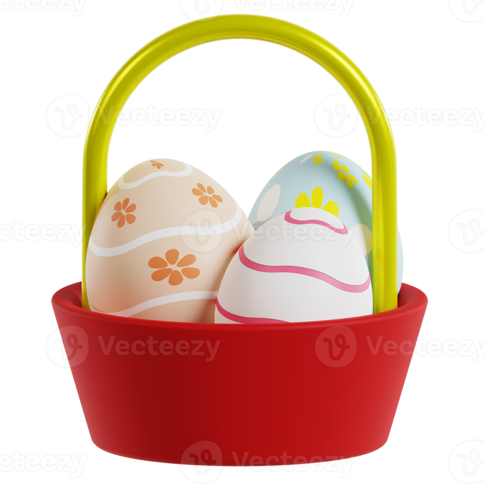 3D Easter Eggs png