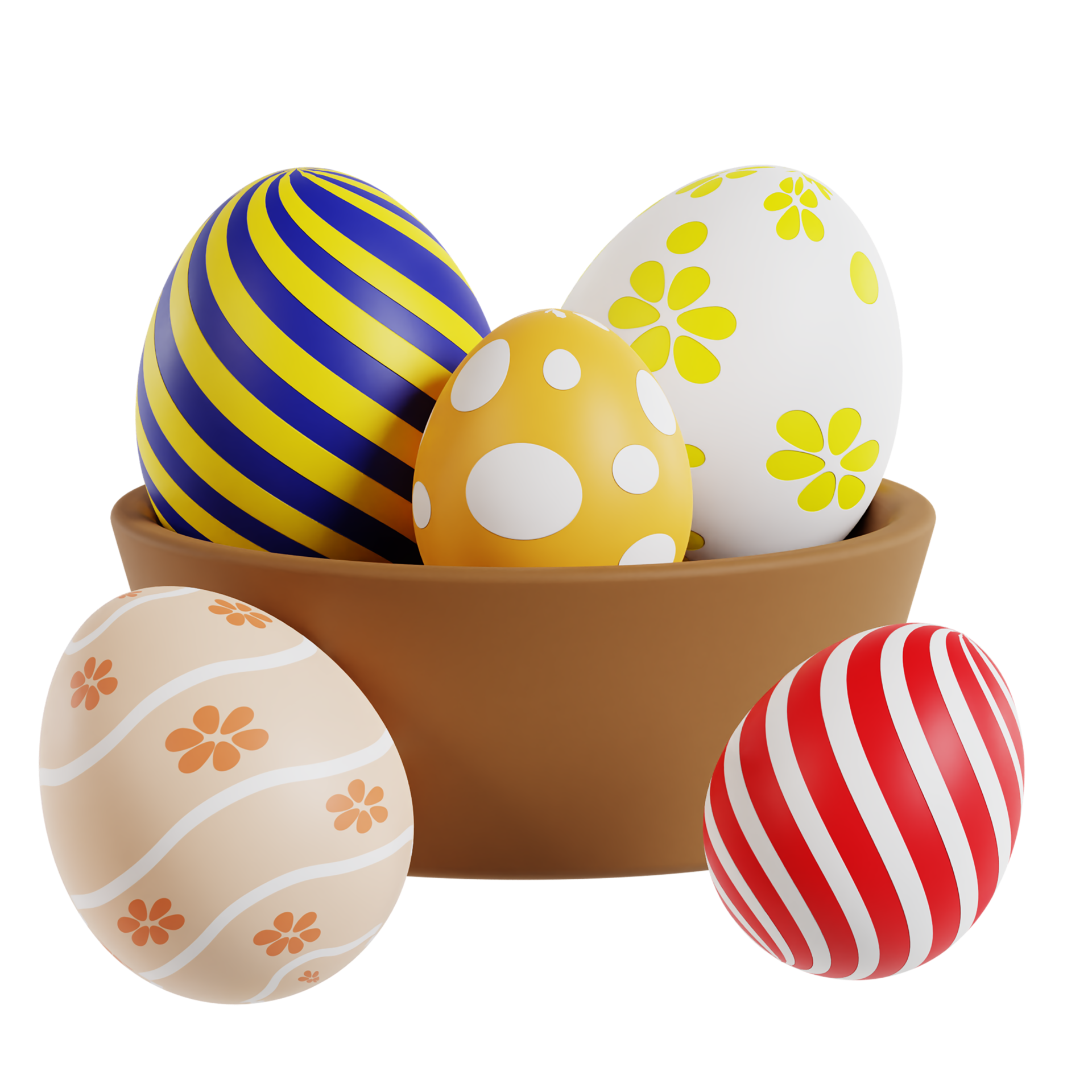 3d easter eggs 18972216 PNG