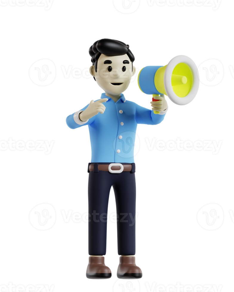 Male Employee 3D Model Icon png