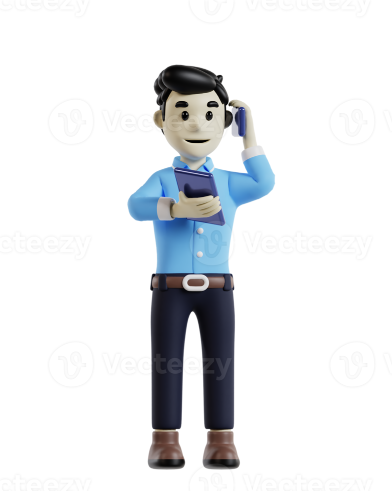 Male Employee 3D  Model Icon png