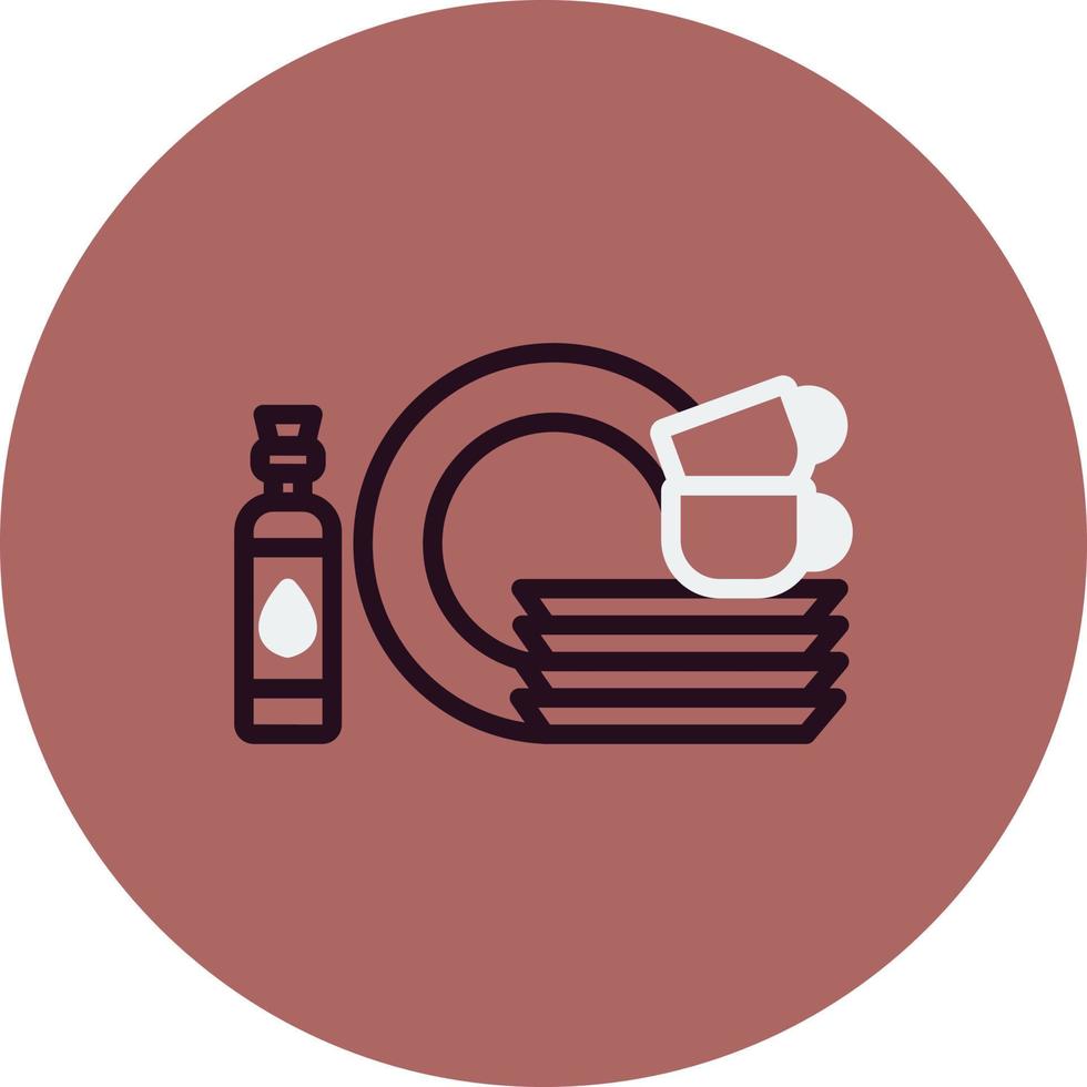 Dishes Vector Icon