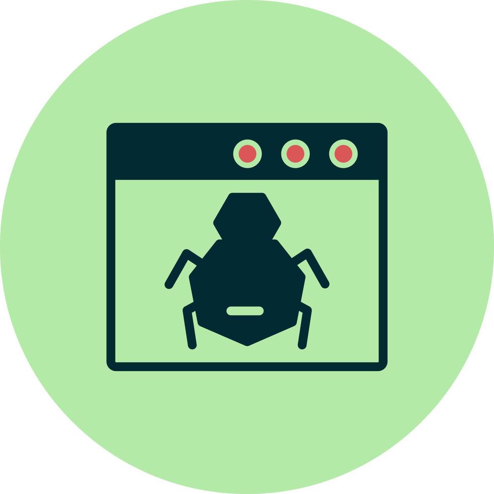 Browser Bug Vector Icon