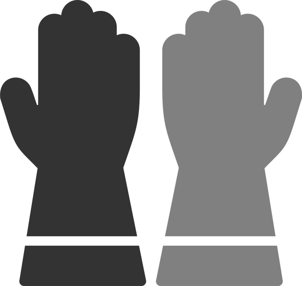 icono de vector de guantes de mano