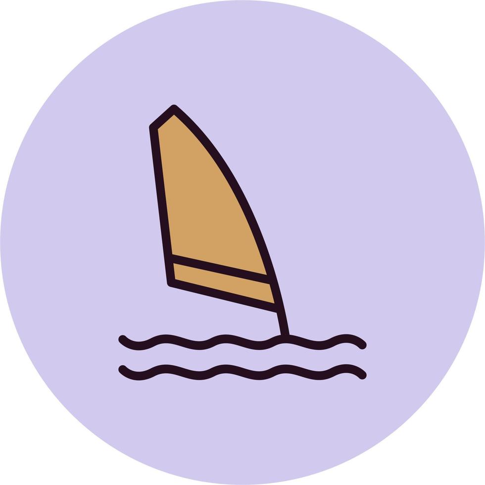 icono de vector de windsurf