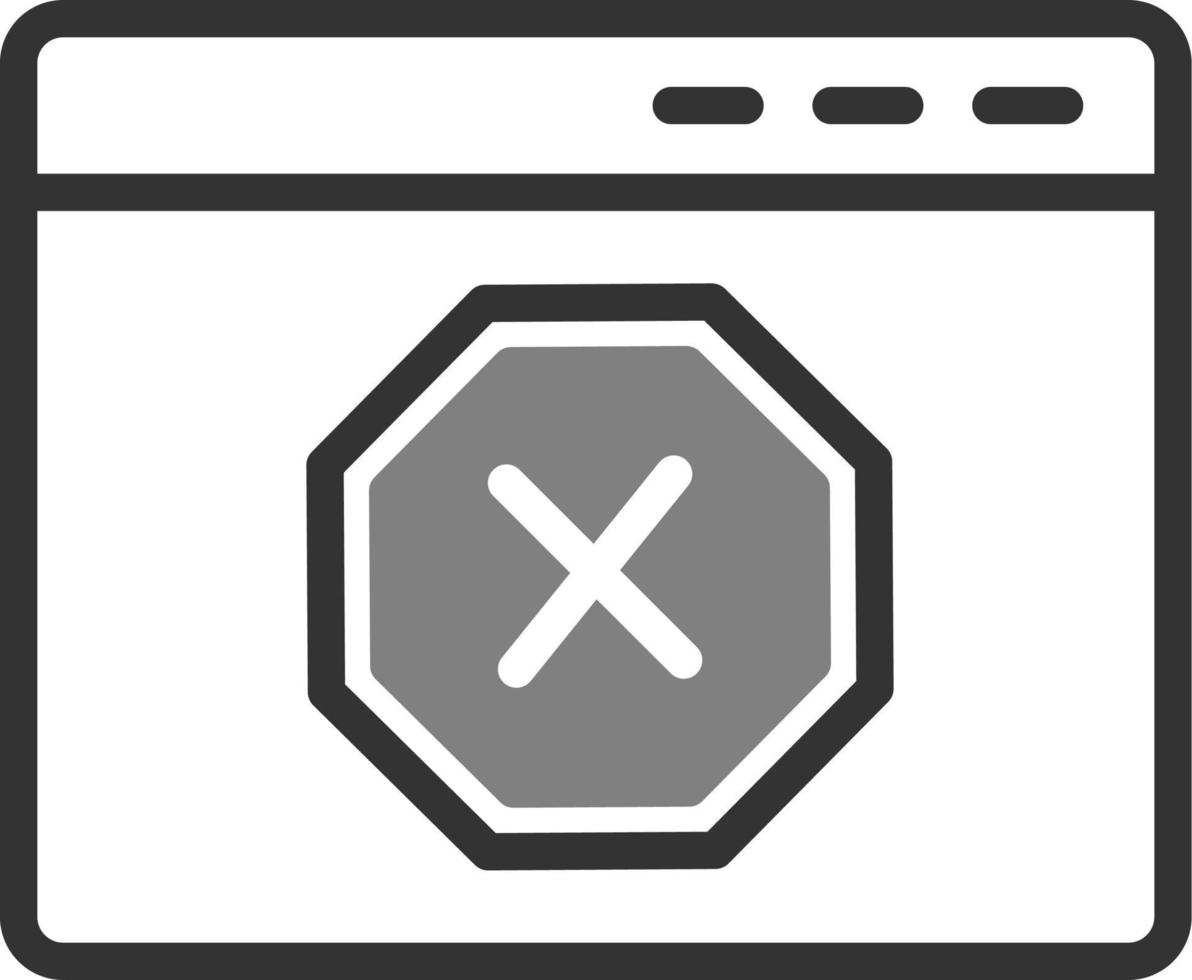 Ad Blocker Vector Icon