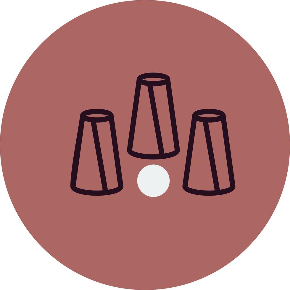 Cups Game Vector Icon