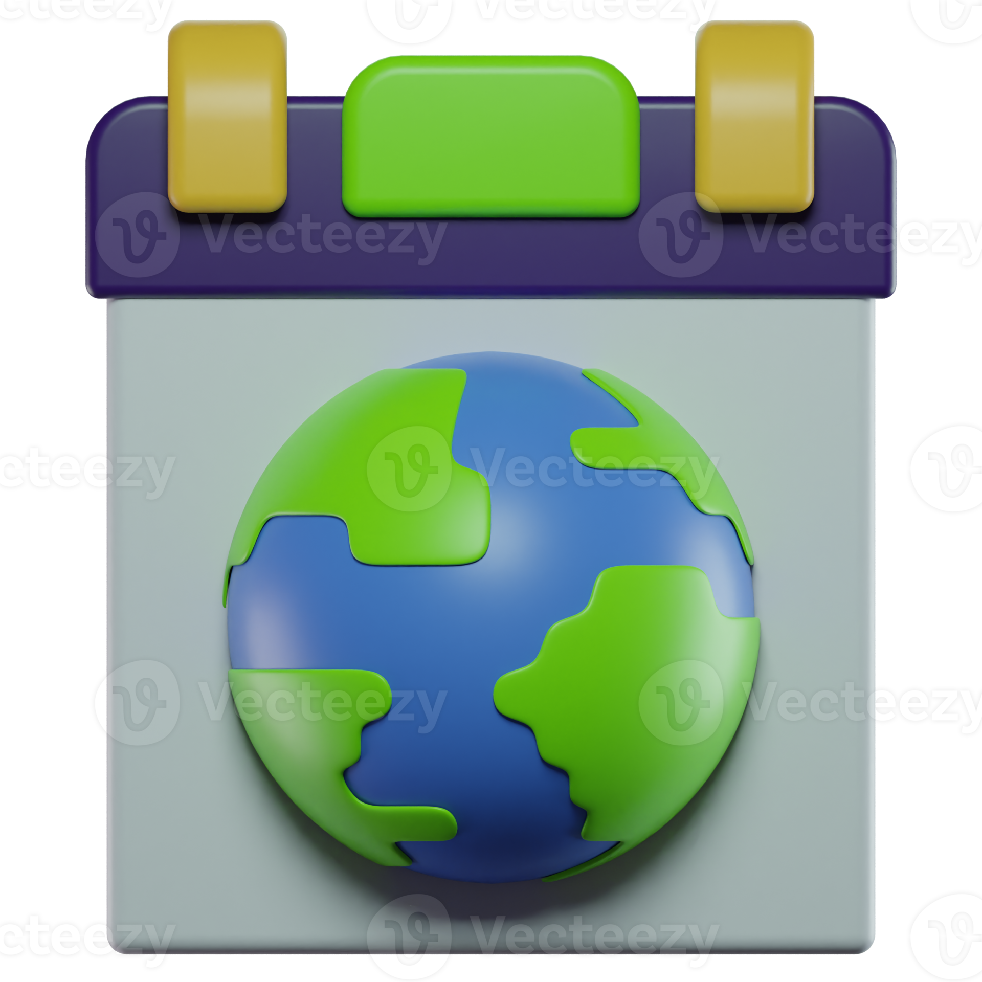 3D Illustration Earth Calendar Icon 20007242 PNG