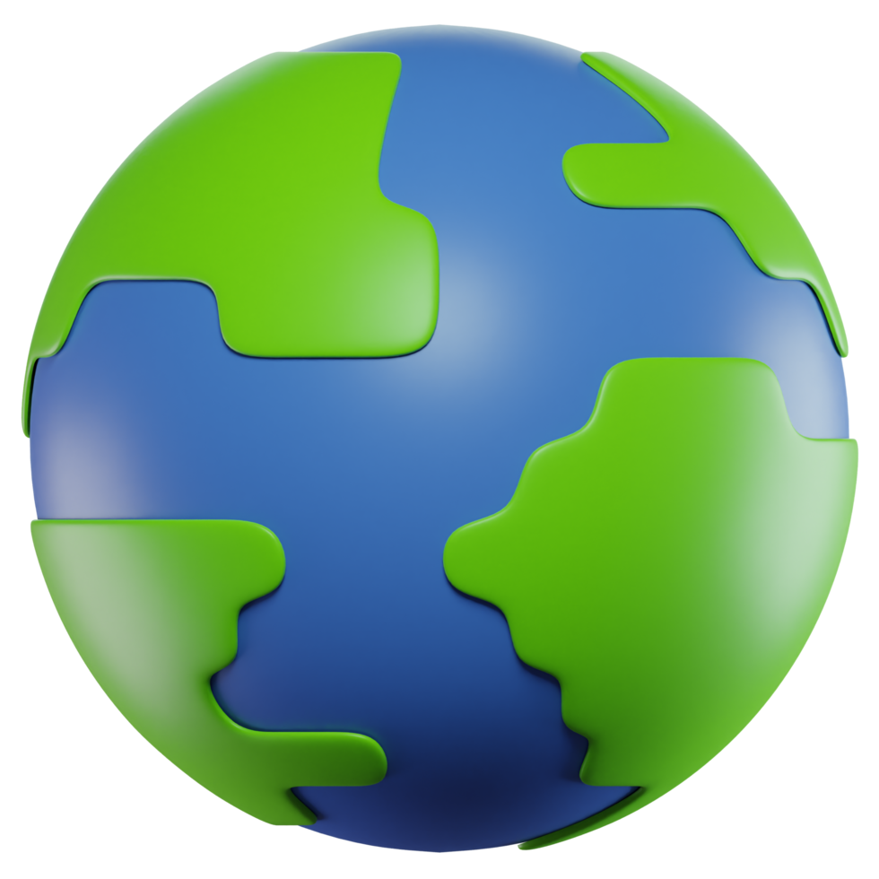 3D Illustration Planet Earth Icon png