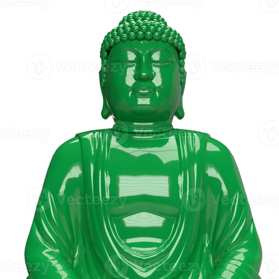 le jade Bouddha pour religieux concept 3d le rendu png