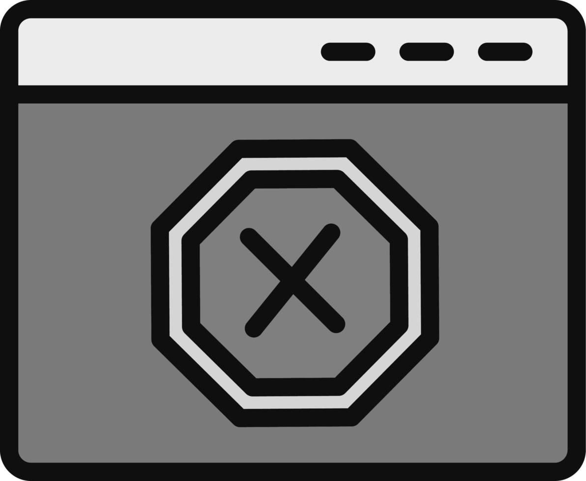 Ad Blocker Vector Icon