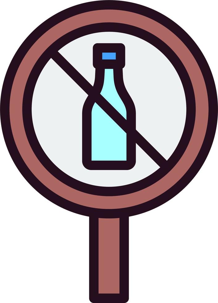 No Alcohol Vector Icon