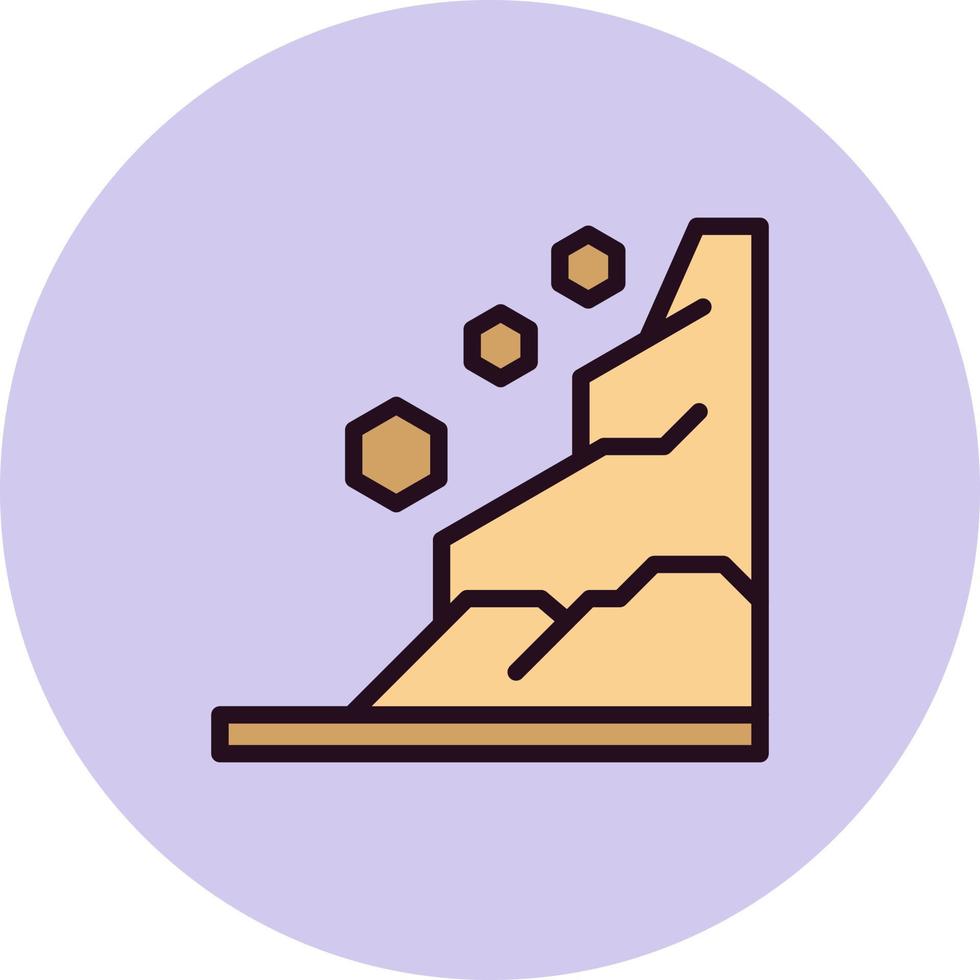 Landslide Vector Icon
