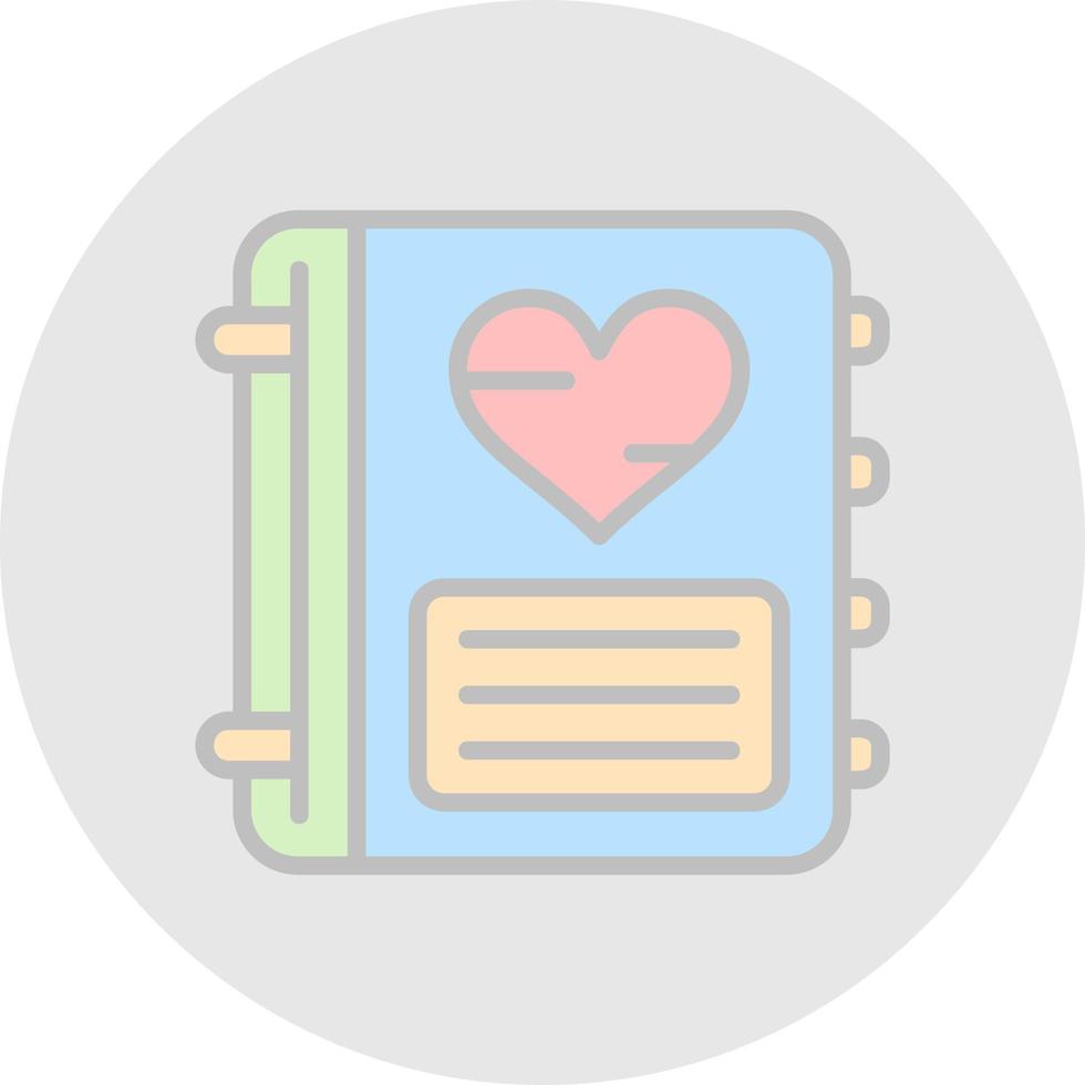 Diary Vector Icon Design