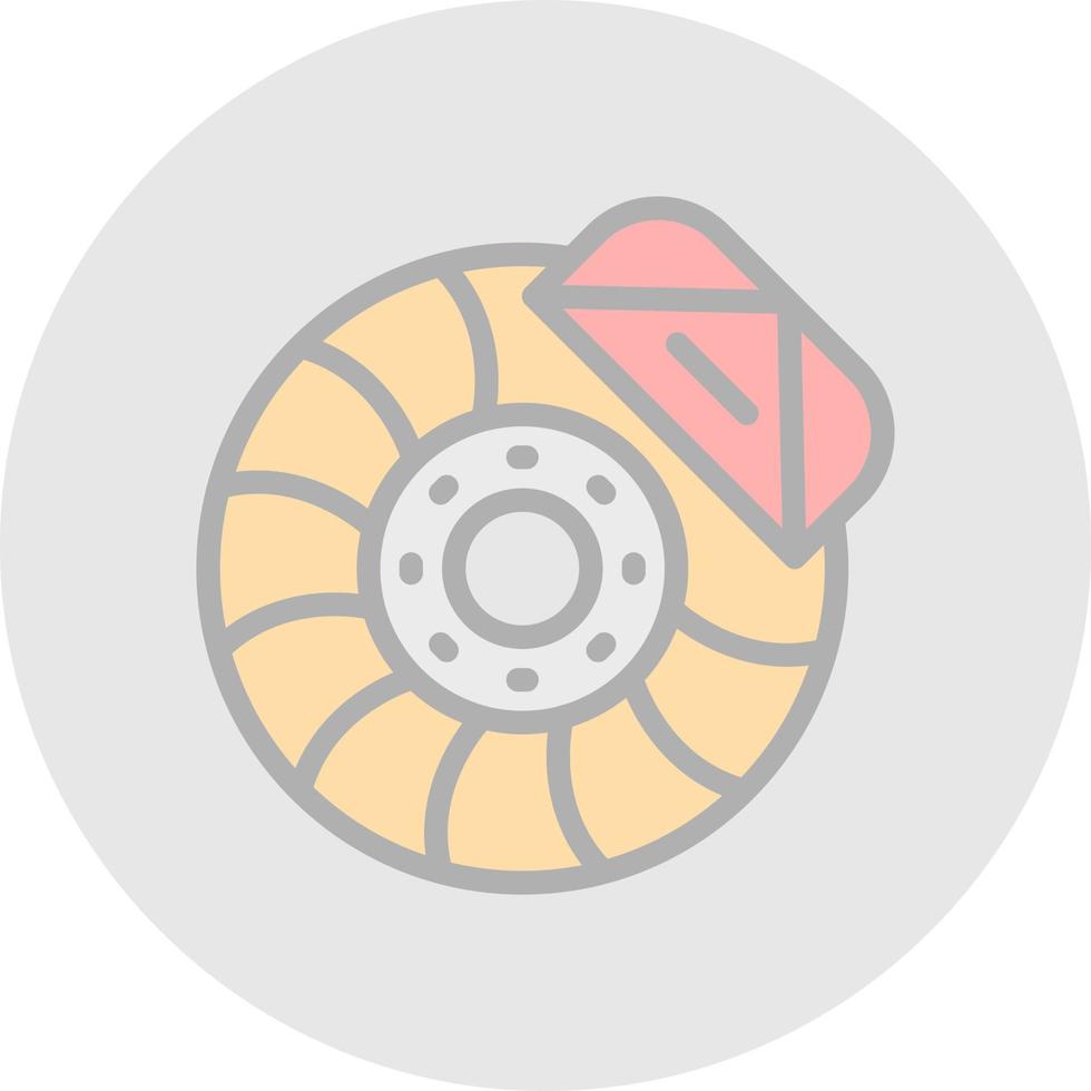 Brake Disc Vector Icon Design