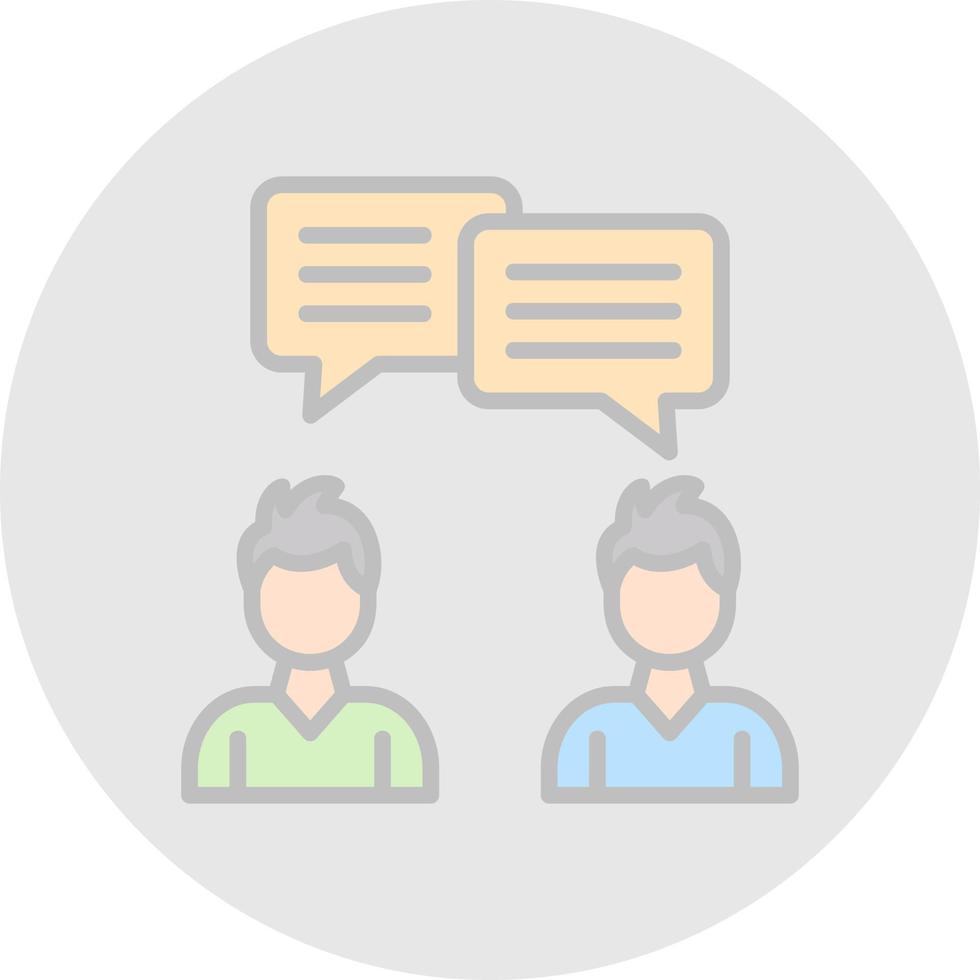 Conversation Vector Icon Design
