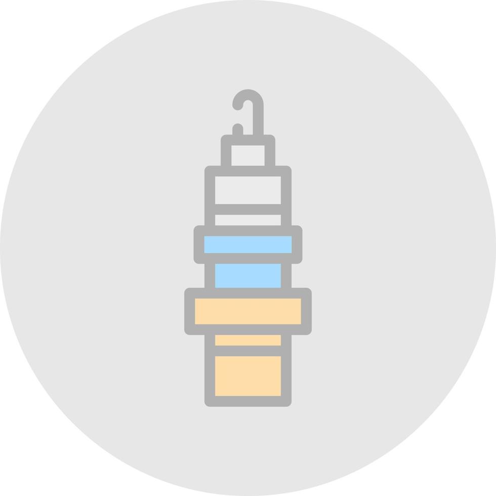 Spark Plug Vector Icon Design