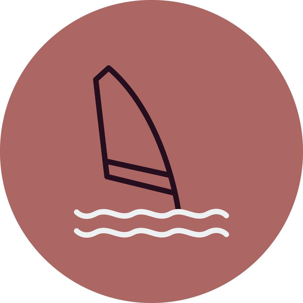 icono de vector de windsurf