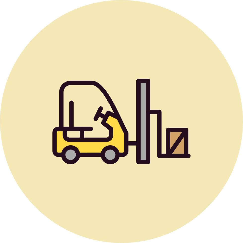 Forklift Vector Icon