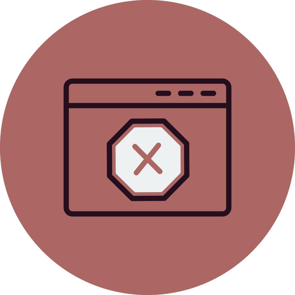 Ad Blocker Vector Icon