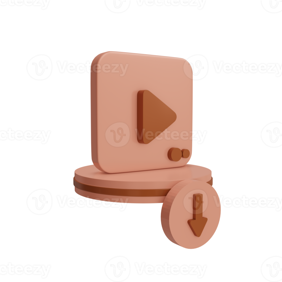 3d video Salvataggio icona png