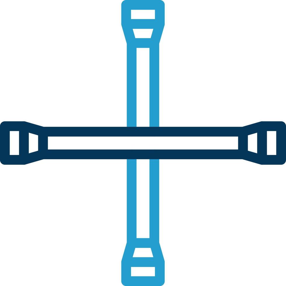 Lug Wrench Vector Icon Design