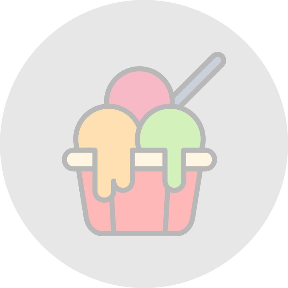 Ice Cream Vector Icon Design