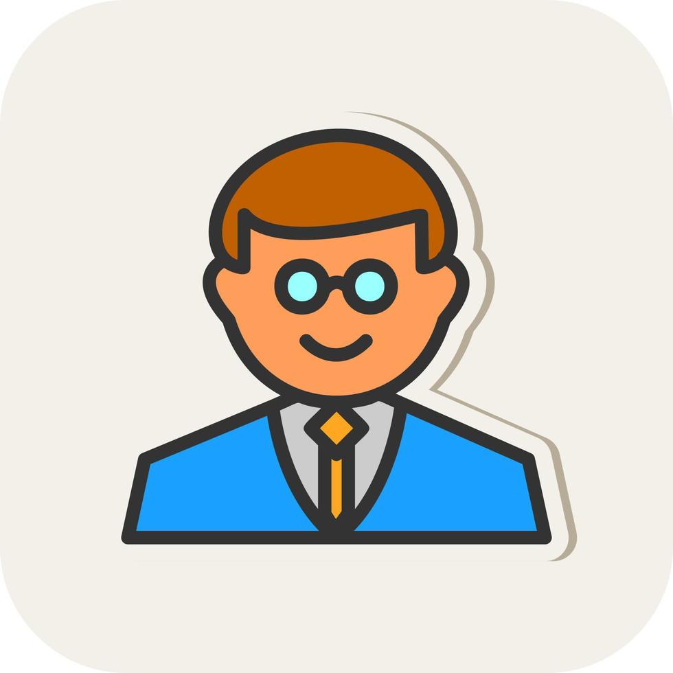 Professor Vector Icon Design