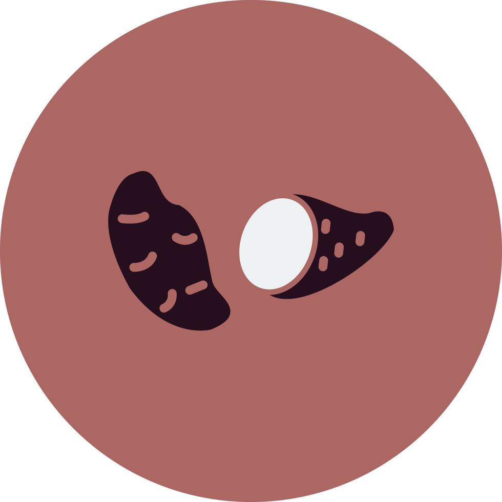 Sweet Potato Vector Icon