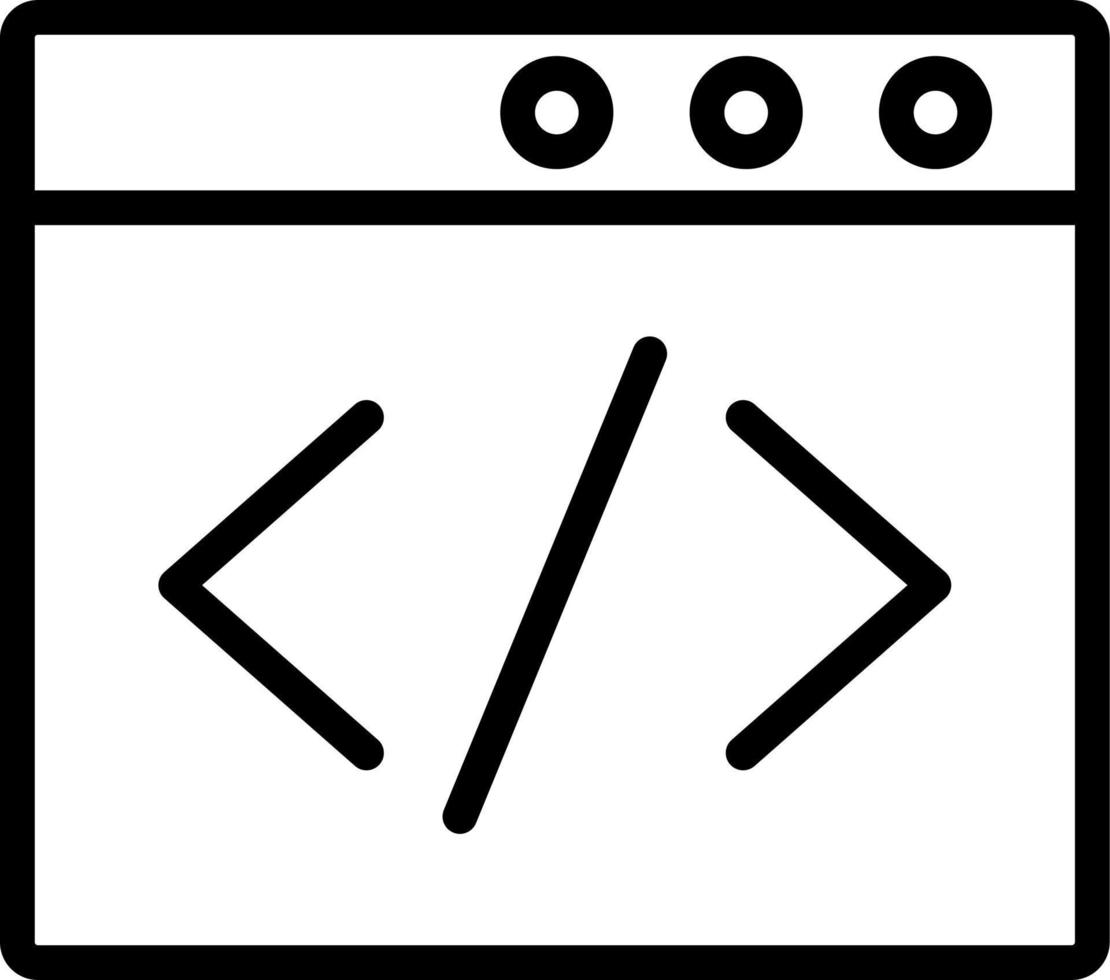 navegador codificación vector icono