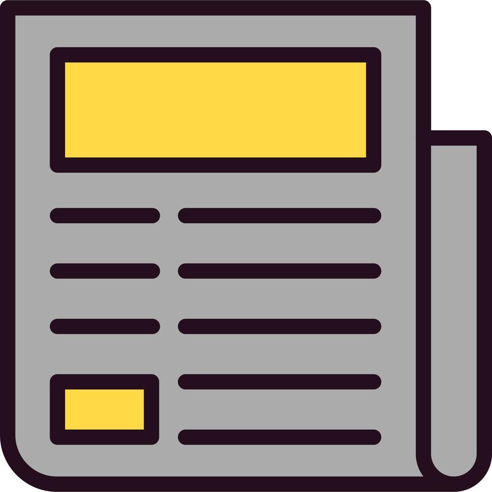 Newspaper Vector Icon