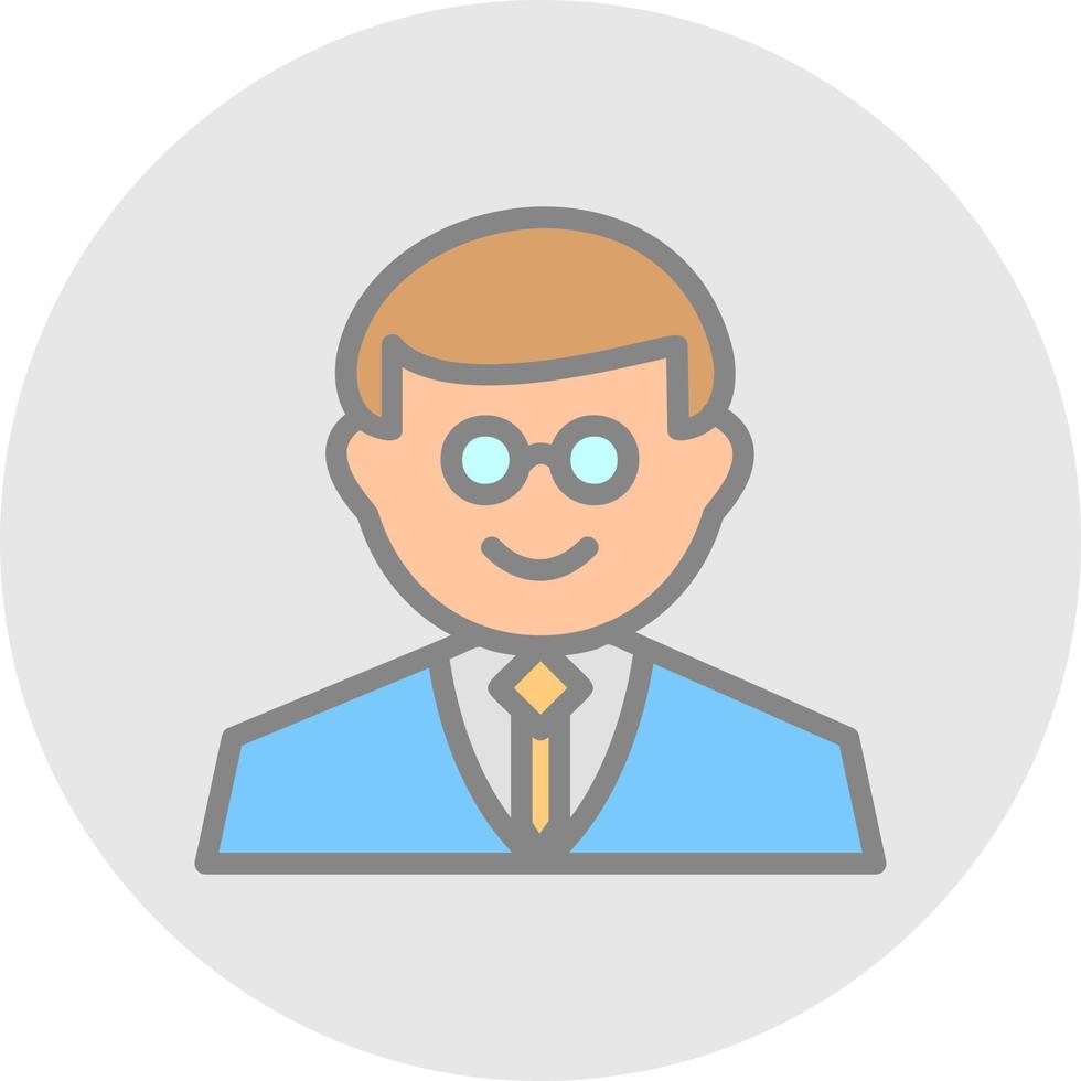 Professor Vector Icon Design
