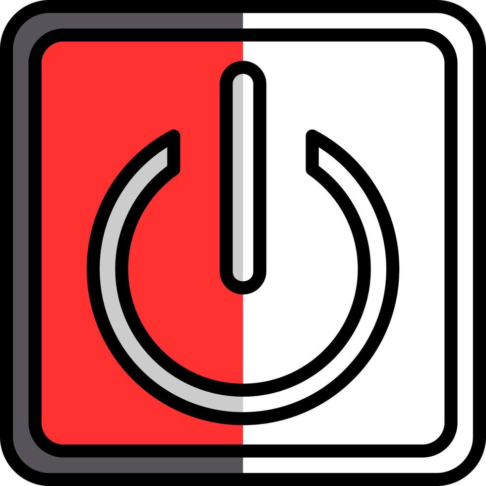 Power Button Vector Icon Design