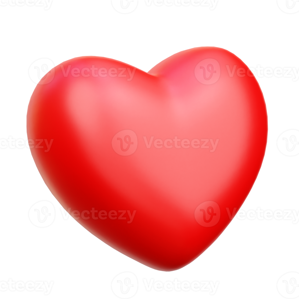 3d Hearts, Valentine 3d Illustration png