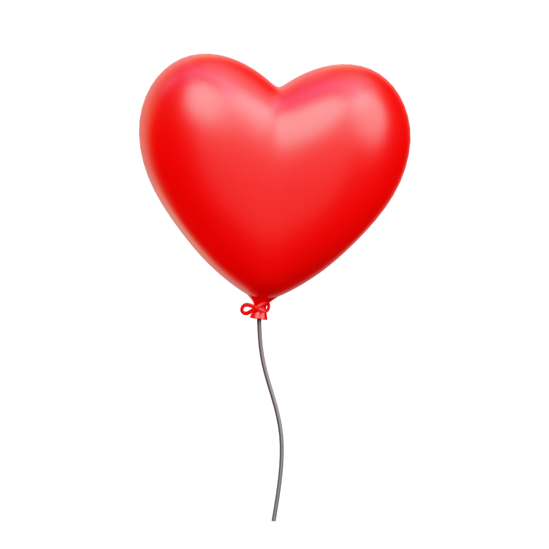 3d Love heart balloon, Valentine 3d Illustration 20008596 PNG