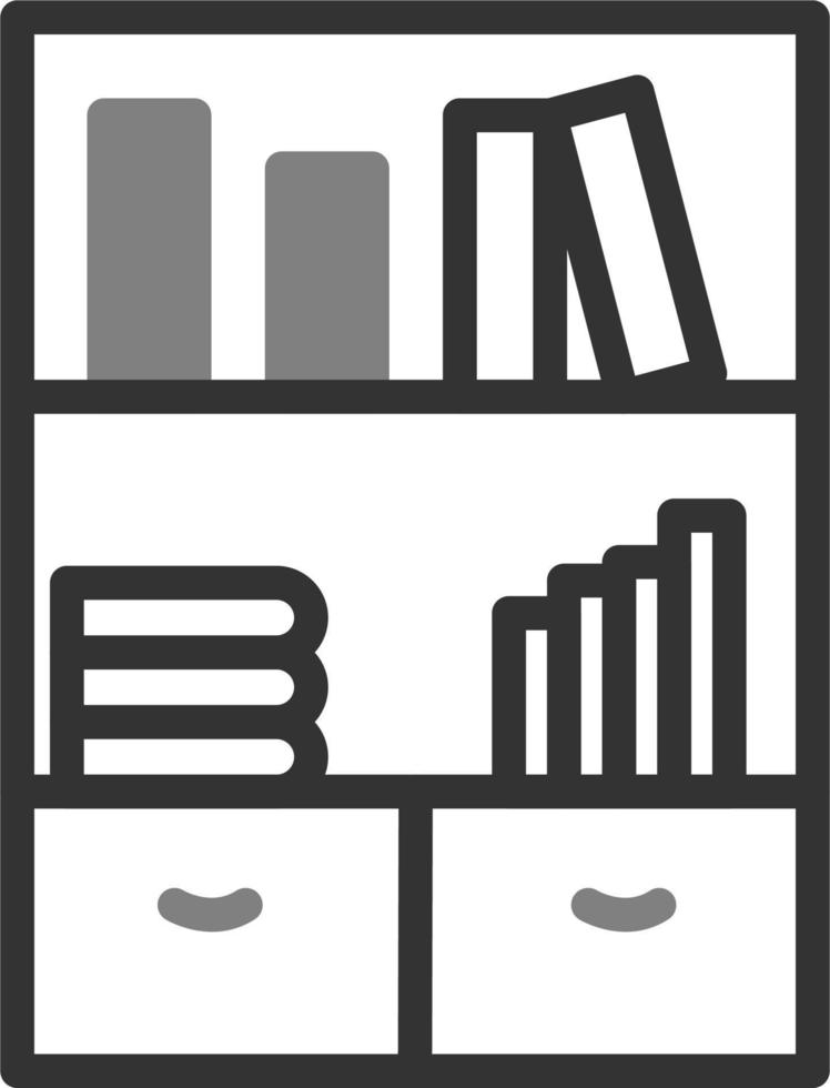 Bookshelf Vector Icon