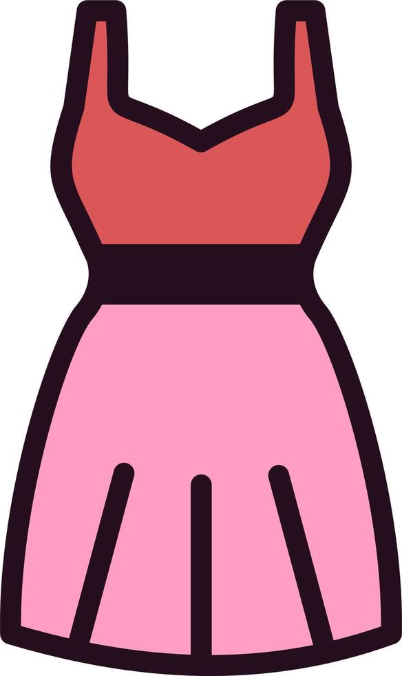 icono de vector de vestido de mujer