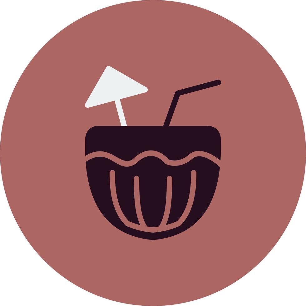 Coconut Drink Vector Icon