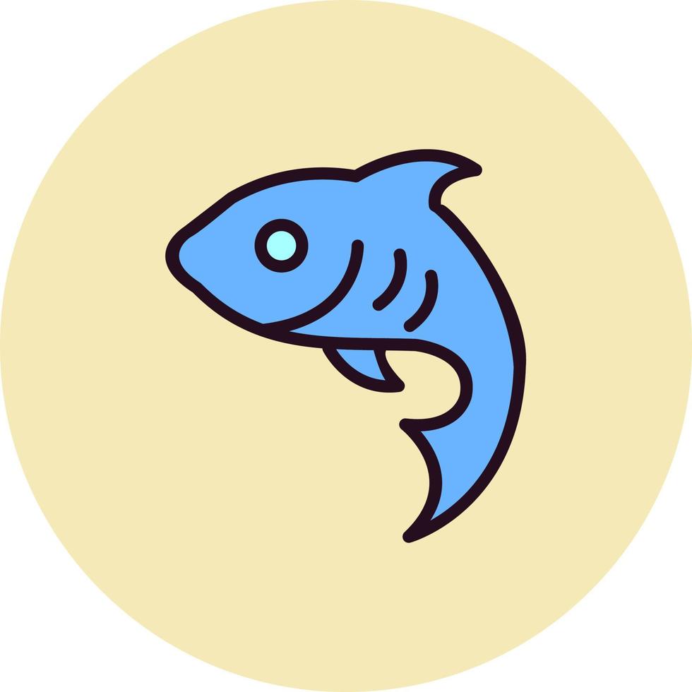 icono de vector de pescado