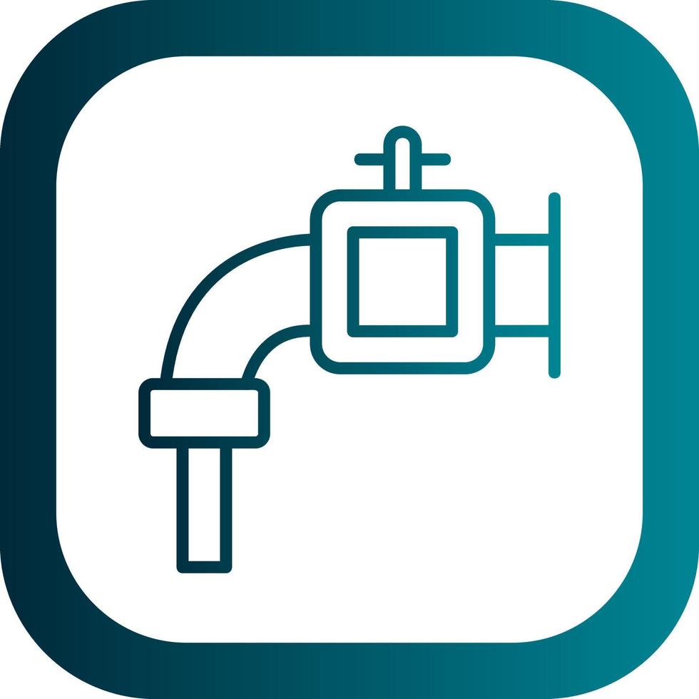 Water Pipe Vector Icon Design
