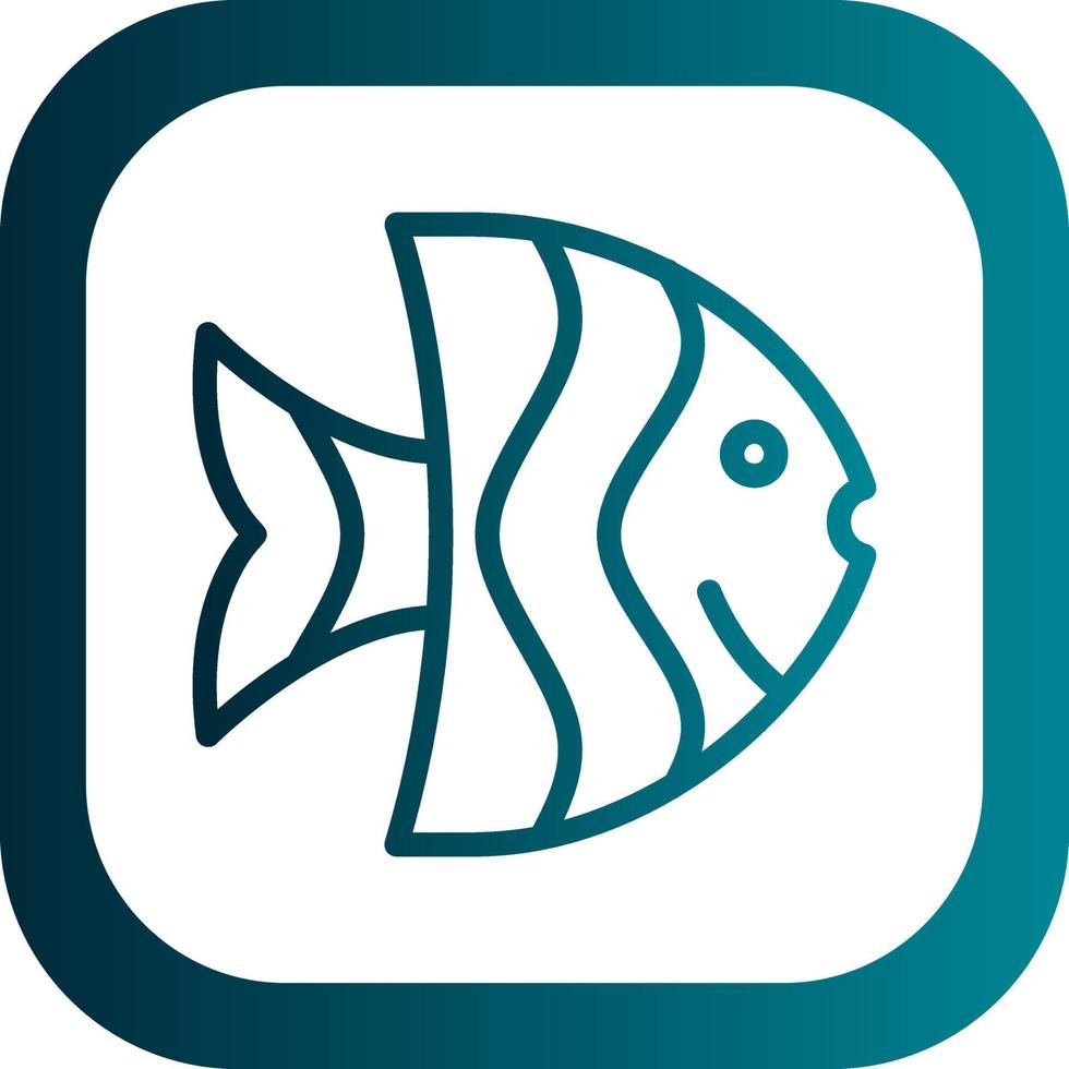 Angelfish Vector Icon Design