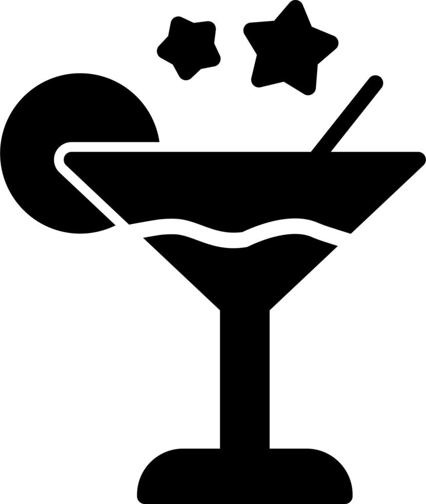 icono de vector de coctel