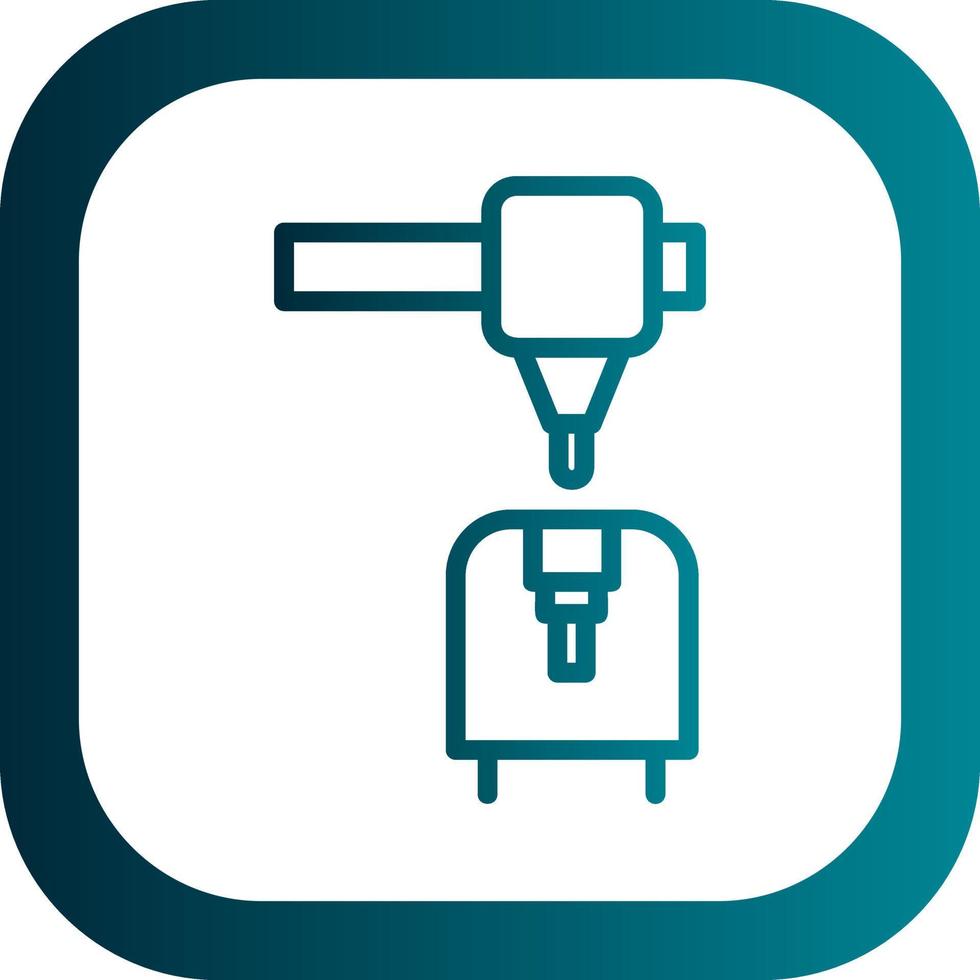 3d Printer Vector Icon Design