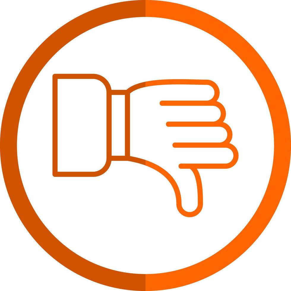 Dislike Vector Icon Design