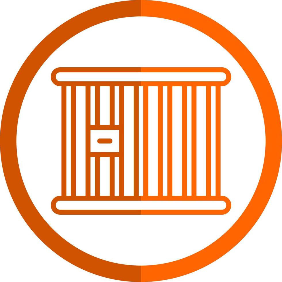 diseño de icono de vector de celda de prisión