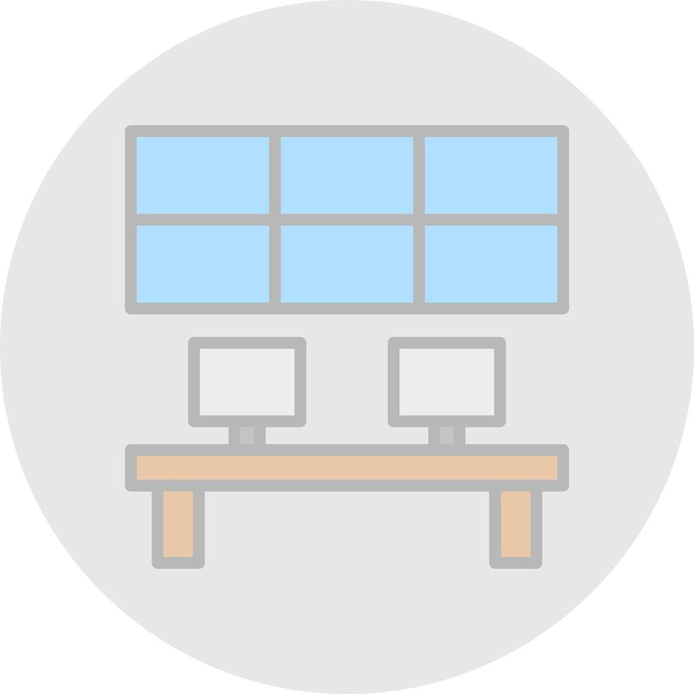 Control ROom Vector Icon Design